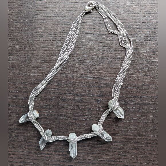 URBAN Outfitters natural Quartz layered necklace - Picture 5 of 9